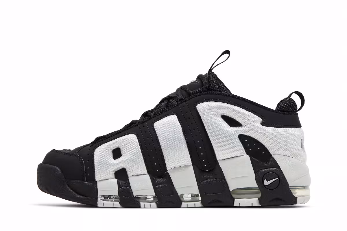 Nike Air More Uptempo Low Black Photon Dust, view 4