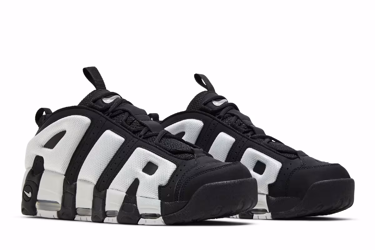 Nike Air More Uptempo Low Black Photon Dust, view 9