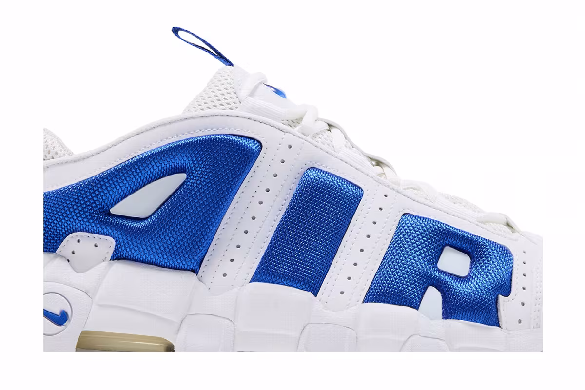 Nike Air More Uptempo Low White Hyper Royal, view 3