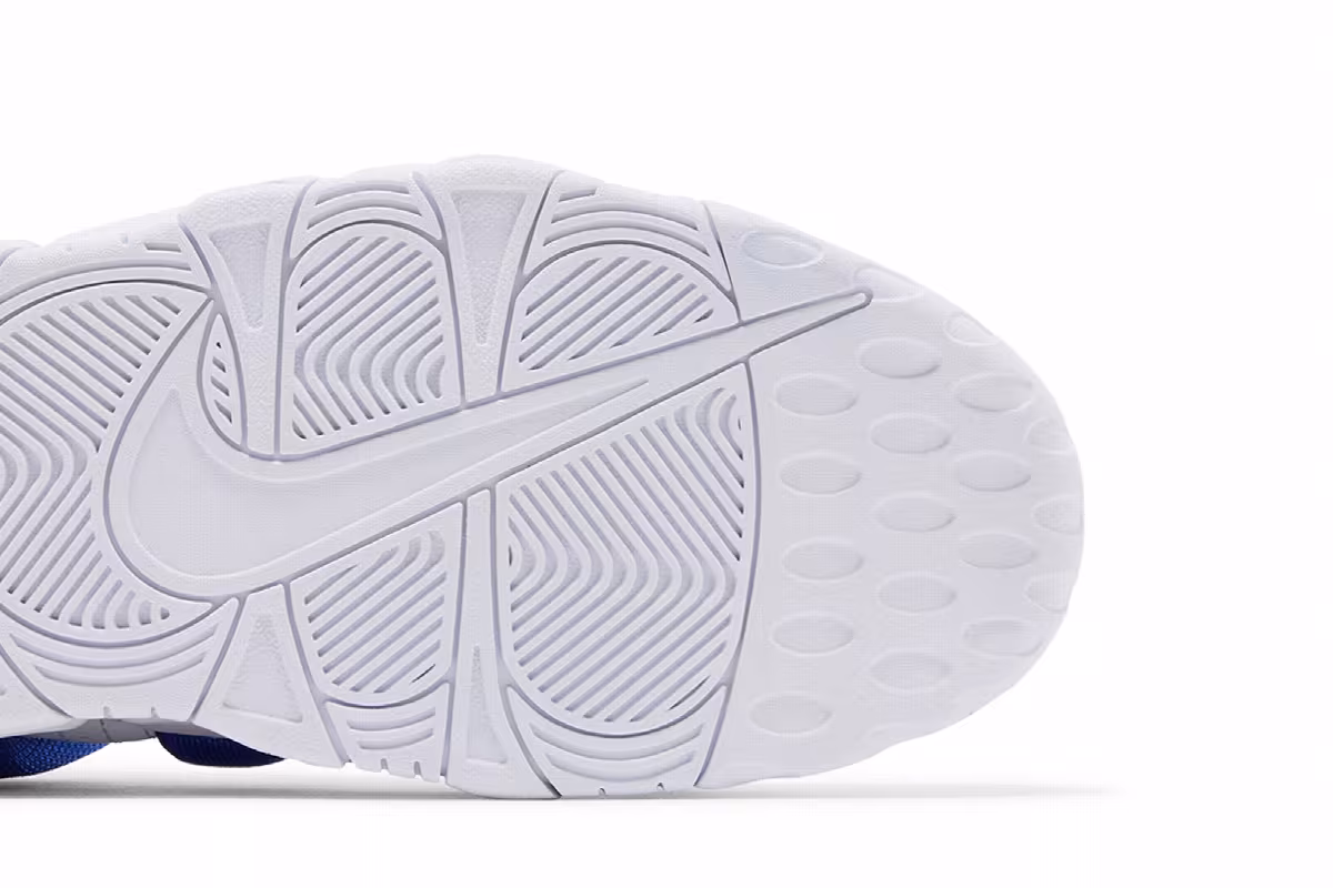 Nike Air More Uptempo Low White Hyper Royal, view 6