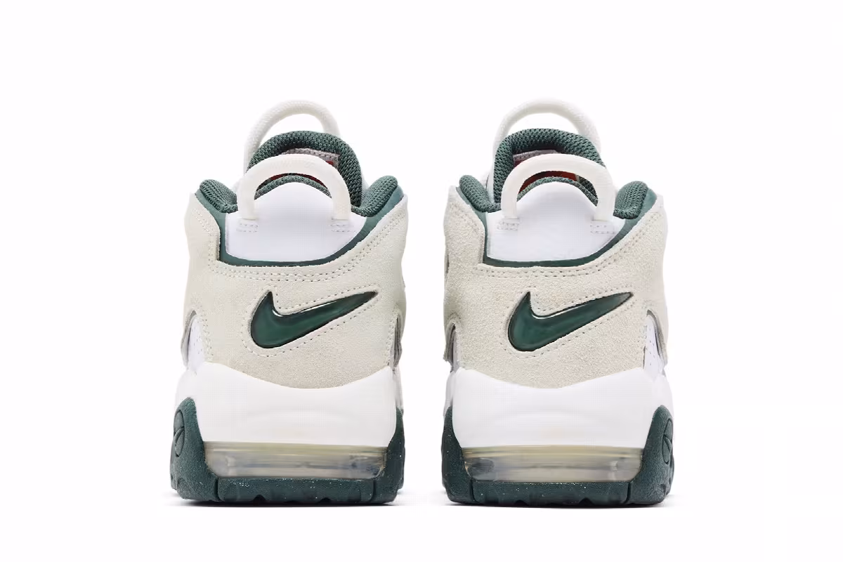 Nike Air More Uptempo GS White Vintage Green, view 7