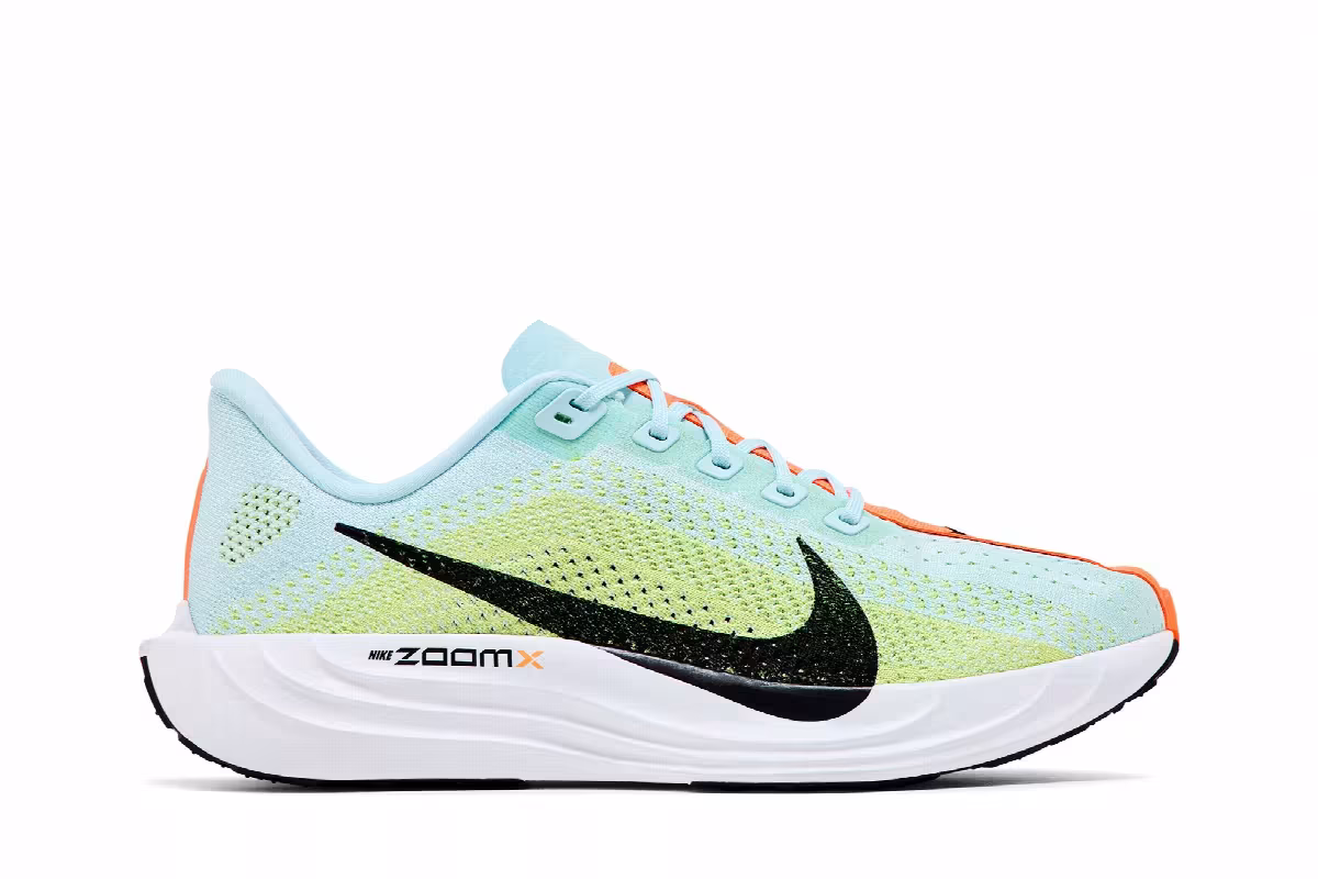 Nike Women's Pegasus Plus Glacier Blue Life Lime, view 2