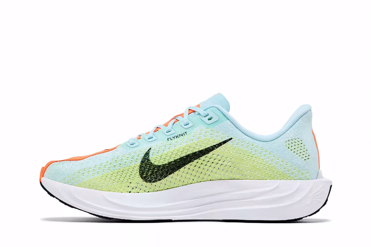 Nike Women's Pegasus Plus Glacier Blue Life Lime, view 4