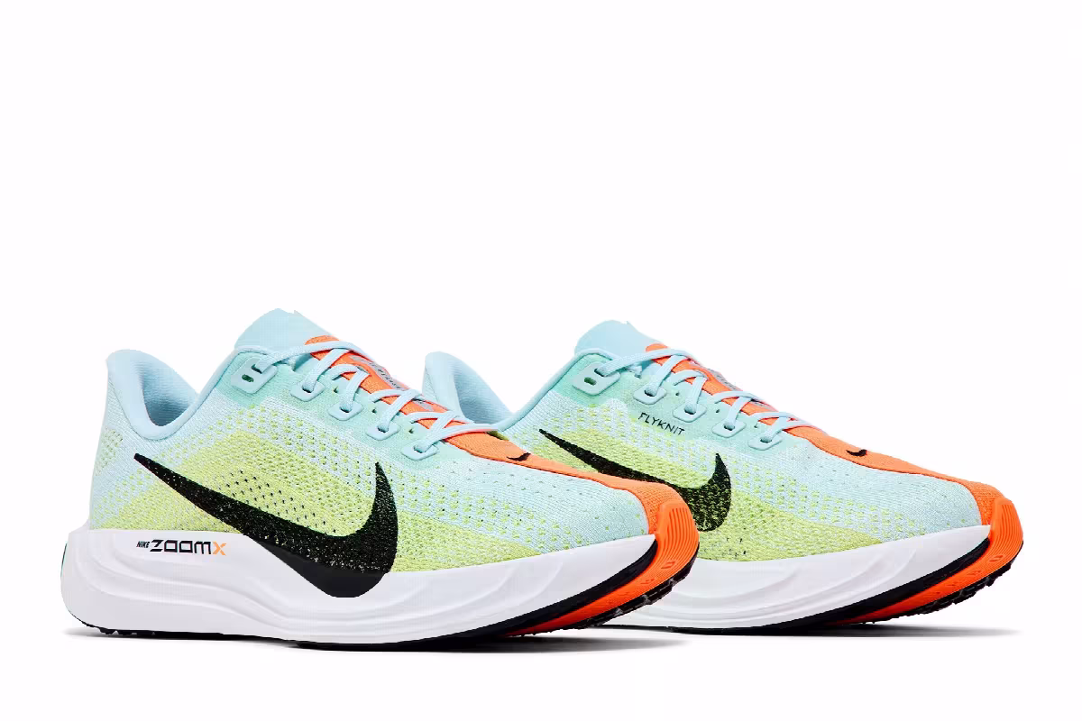 Nike Women's Pegasus Plus Glacier Blue Life Lime, view 9