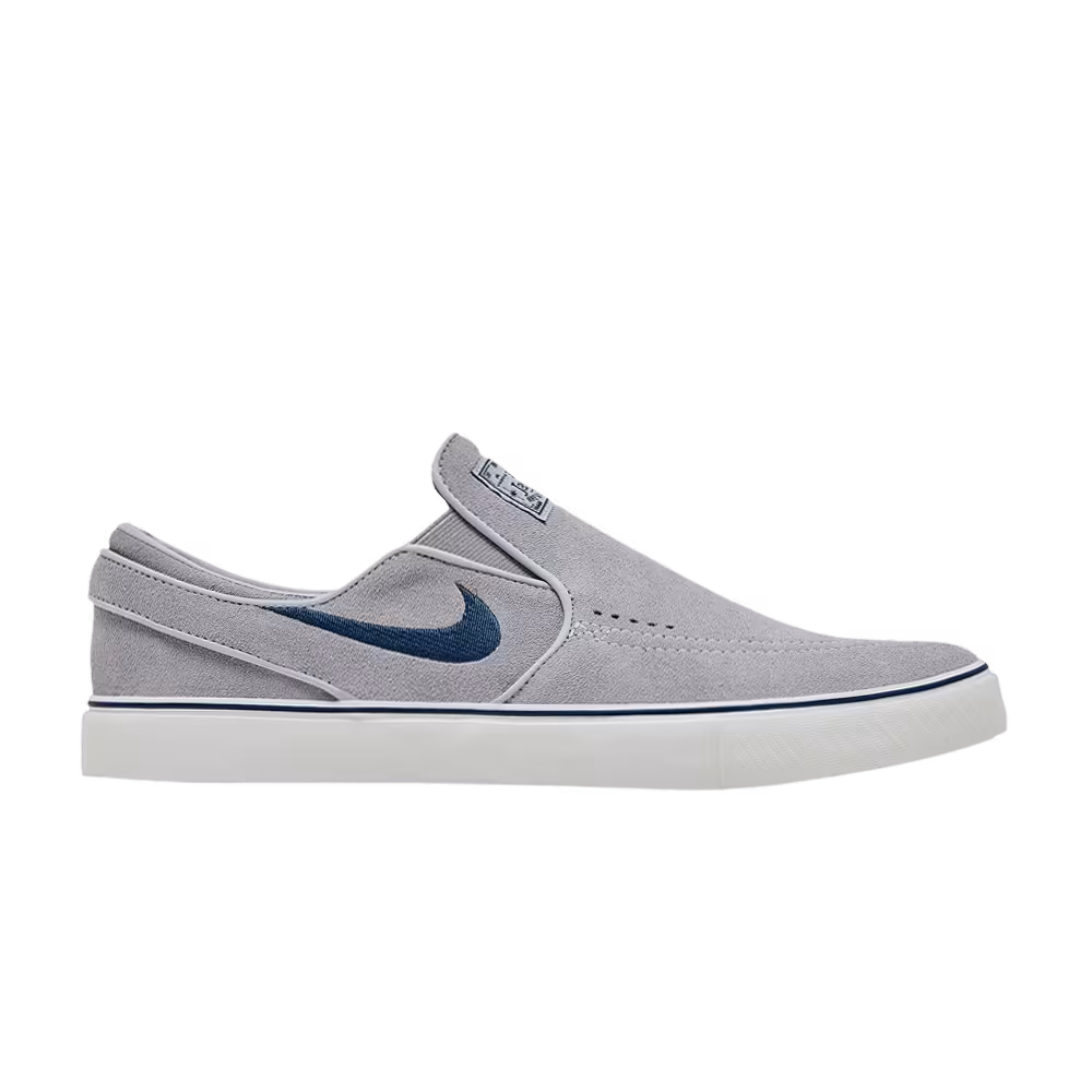 Nike Zoom Stefan Janoski+ Slip SB Wolf Grey Navy