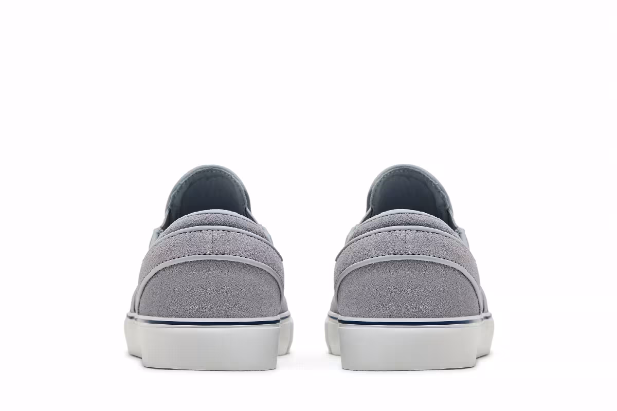 Nike Zoom Stefan Janoski+ Slip SB Wolf Grey Navy, view 7