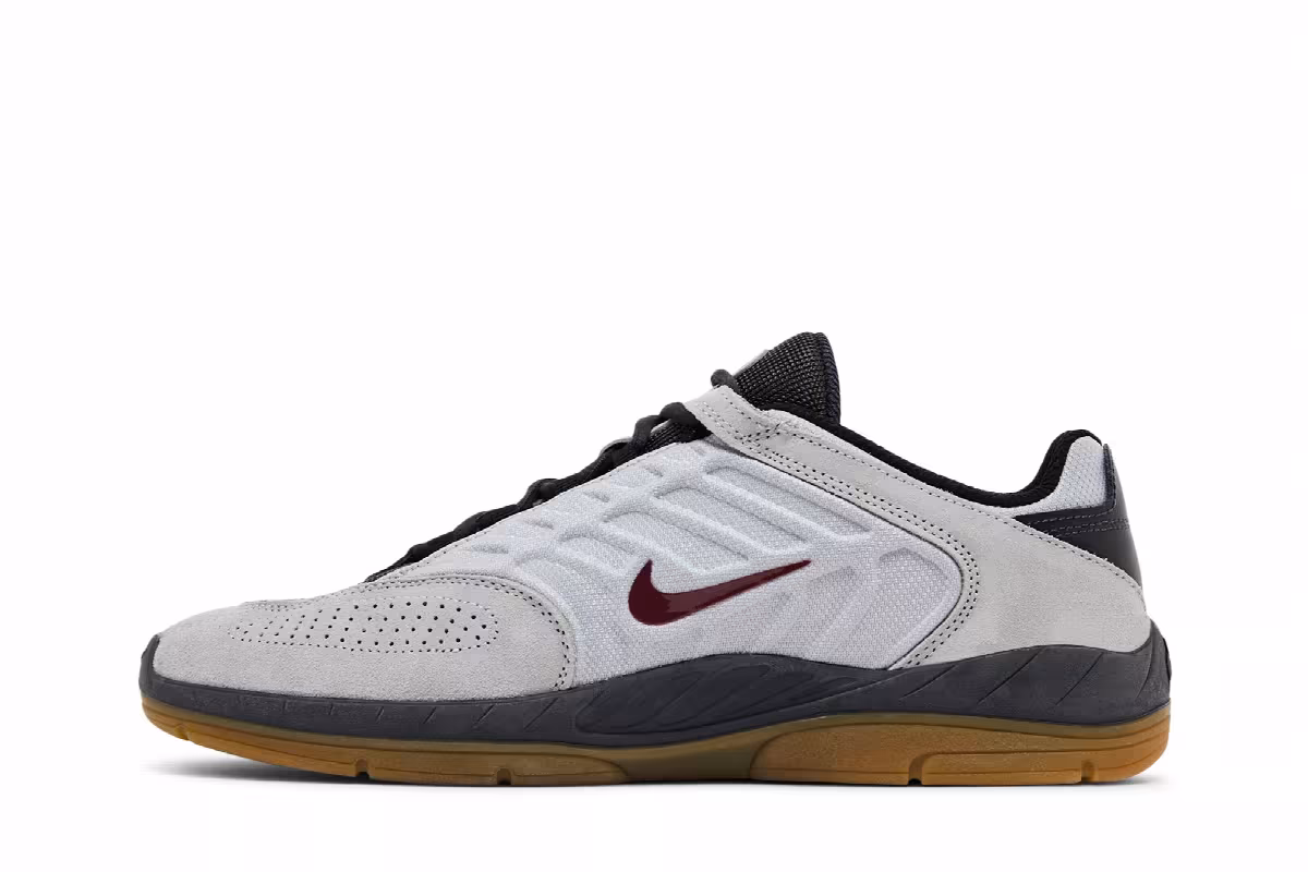 Nike Vertebrae SB Light Smoke Grey Red, view 4