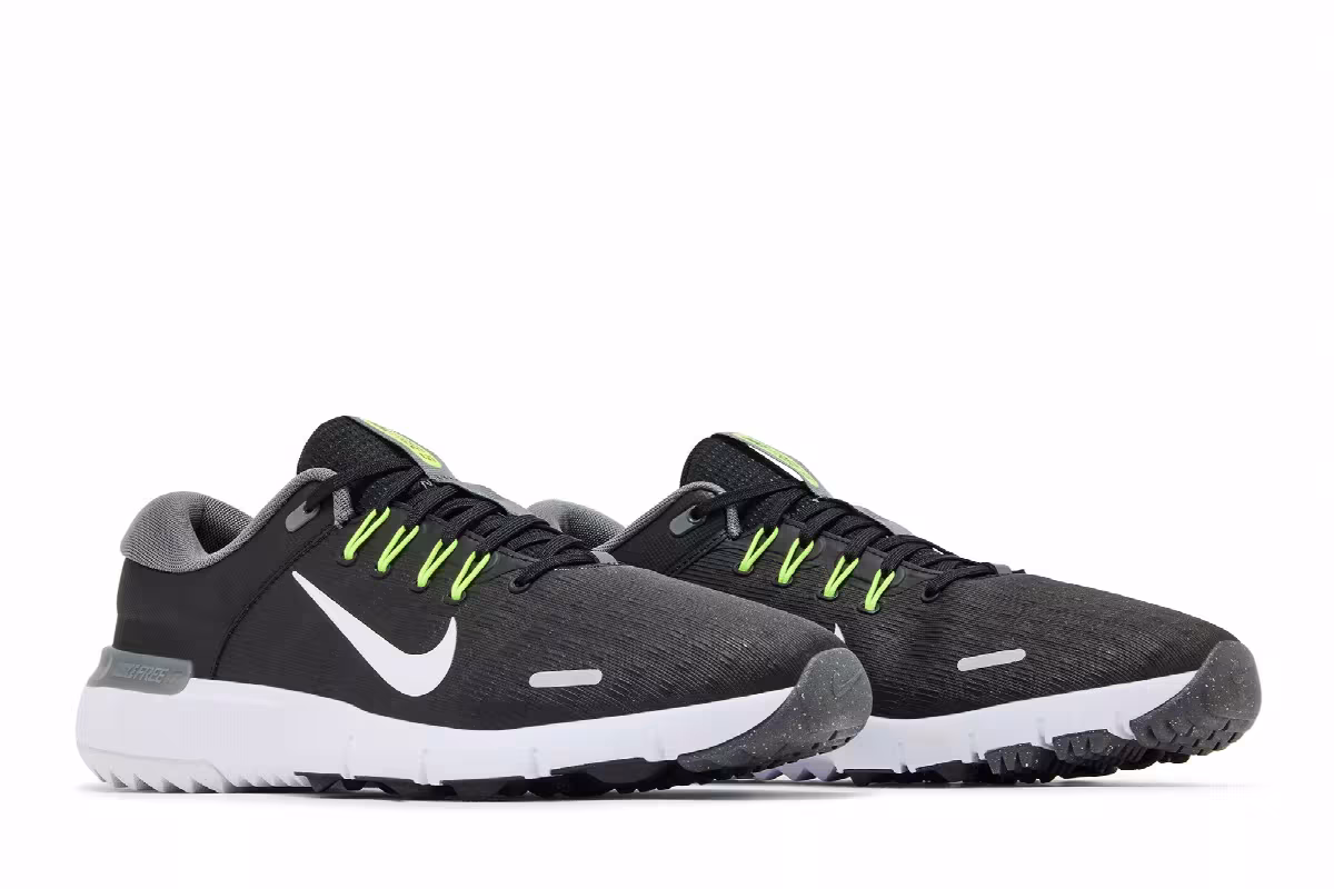 Nike Free Golf Next Nature Wide Black White, view 9