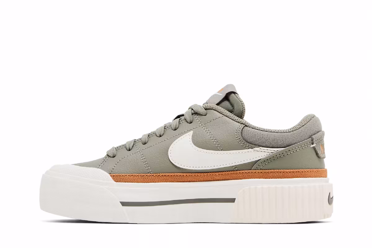 Nike Women's Court Legacy Lift Light Army, view 4
