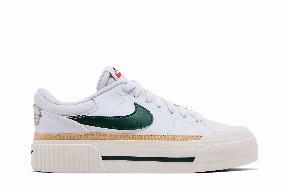 Nike Women's Court Legacy Lift White Fir, view 2