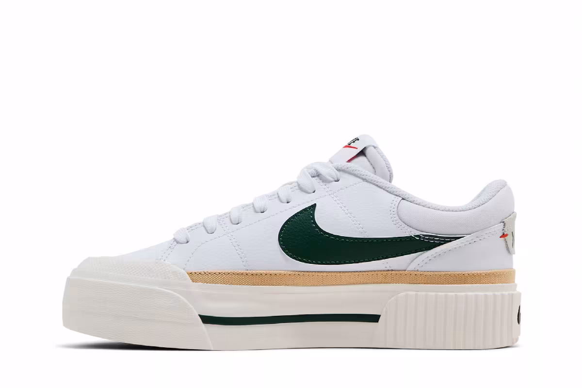 Nike Women's Court Legacy Lift White Fir, view 4