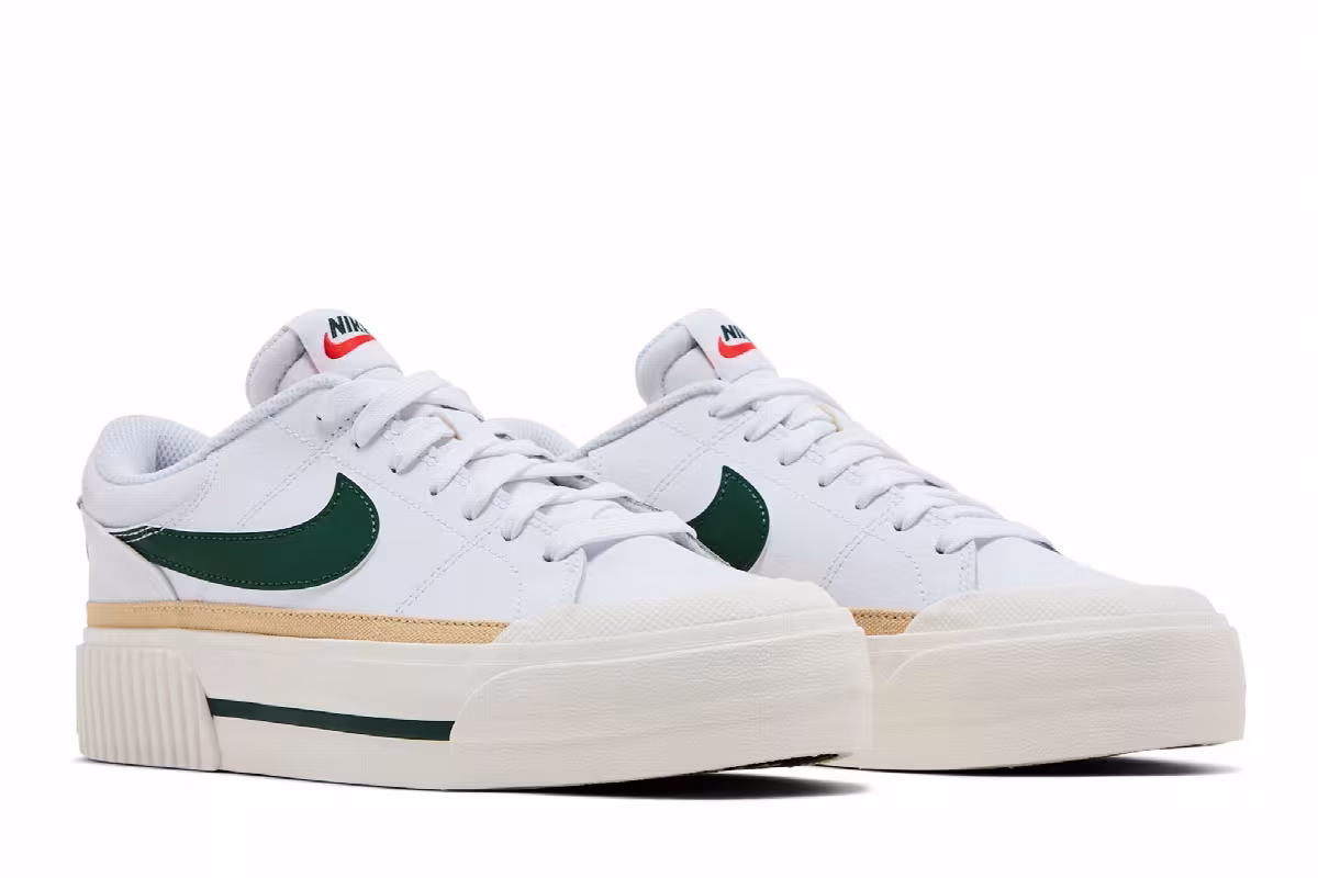 Nike Women's Court Legacy Lift White Fir, view 9