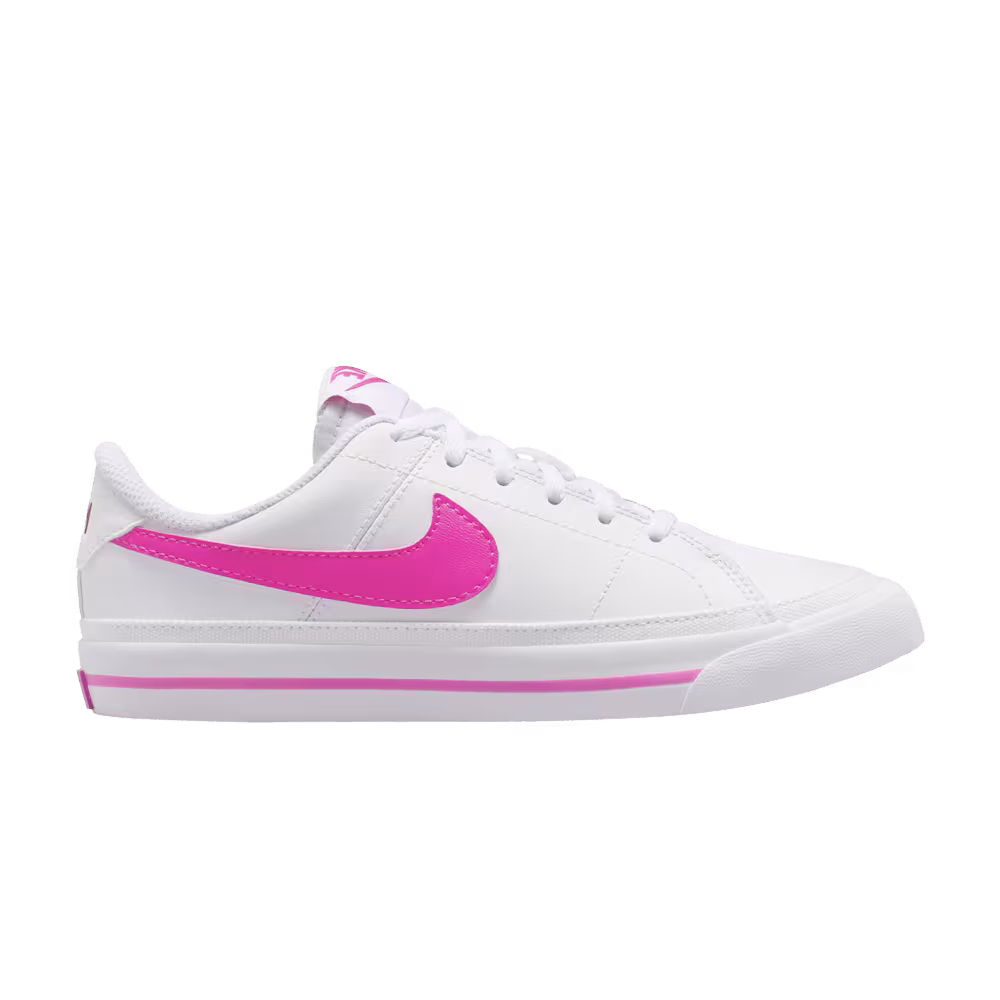 Nike Court Legacy GS White Laser Fuchsia