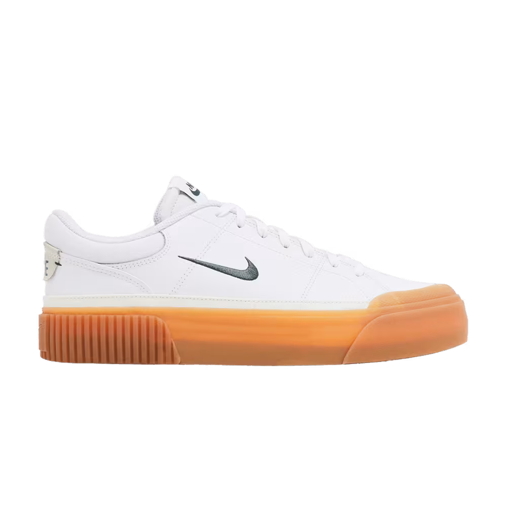 Nike Women's Court Legacy Lift White Vintage Green Gum