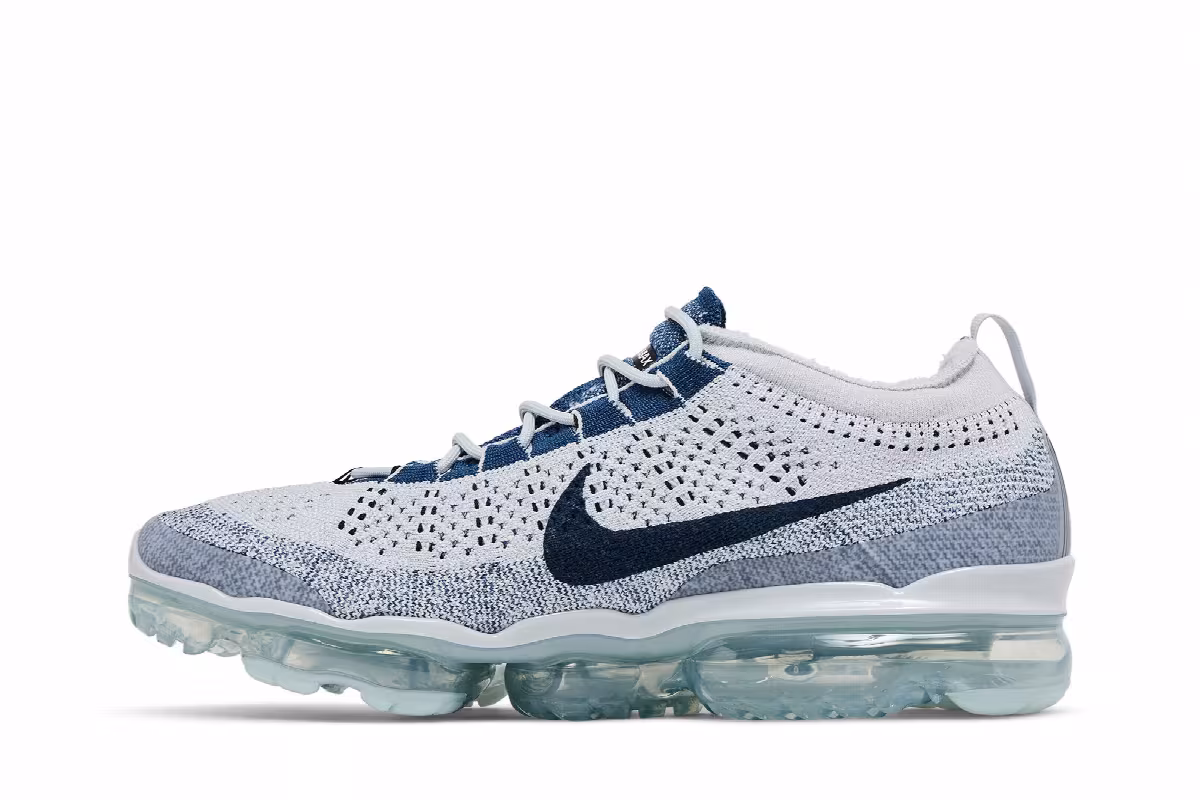 Nike Air VaporMax 2023 Flyknit Pure Platinum Court Blue, view 4