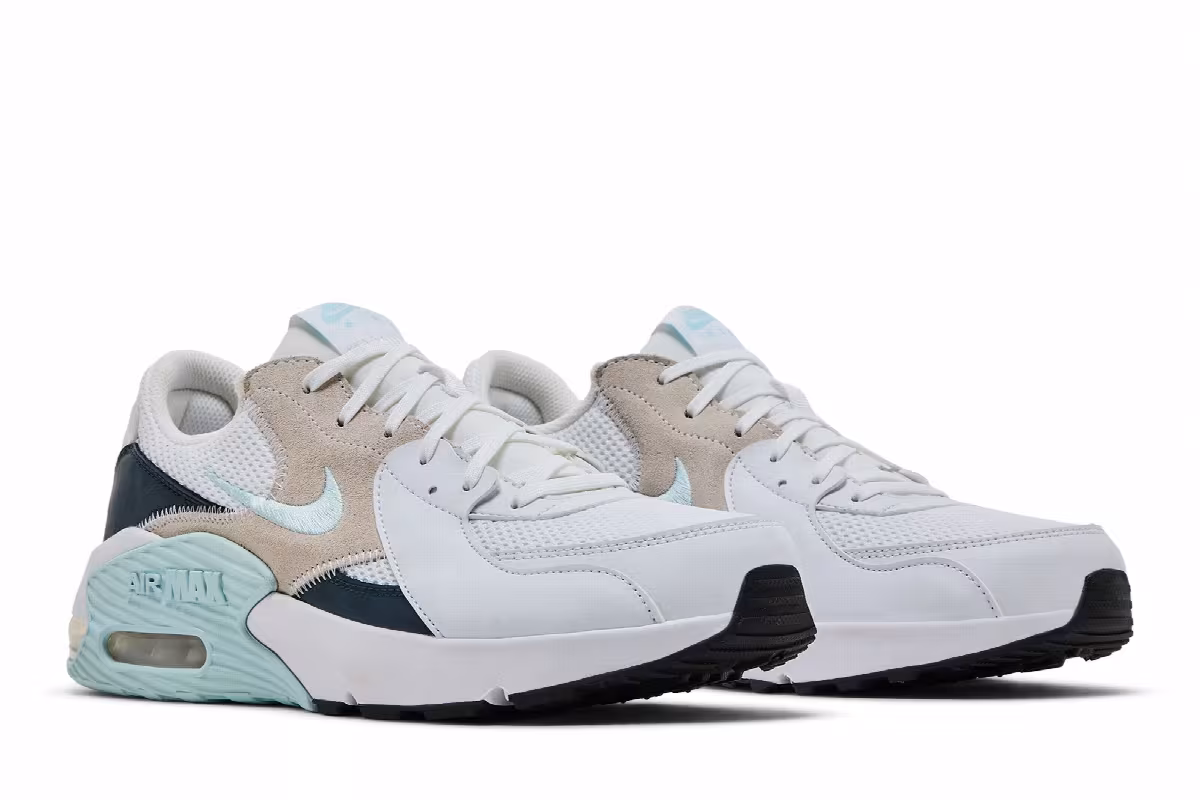 Nike Women's Air Max Excee White Glacier Blue, view 9