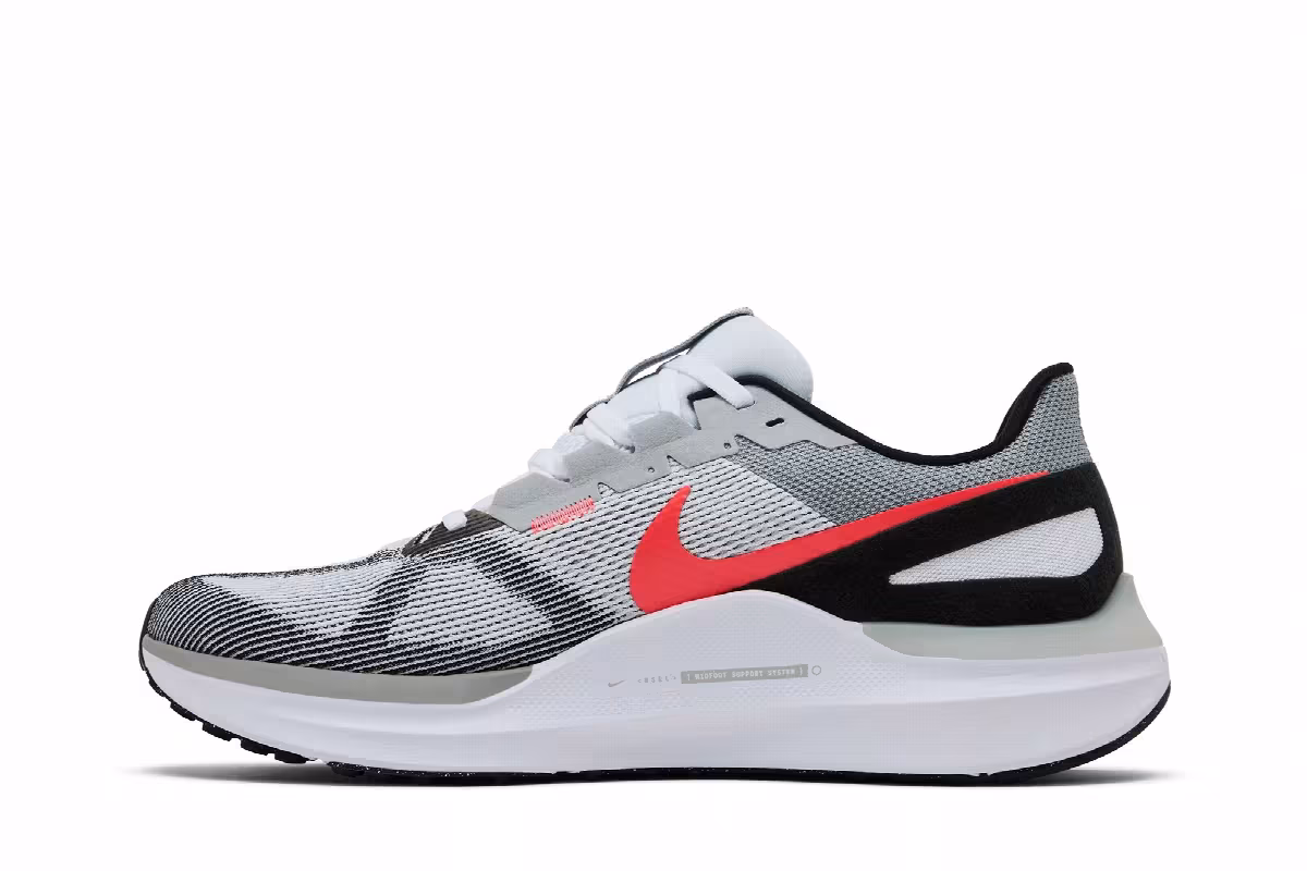 Nike Air Zoom Structure 25 White Black Gamma Blue, view 4