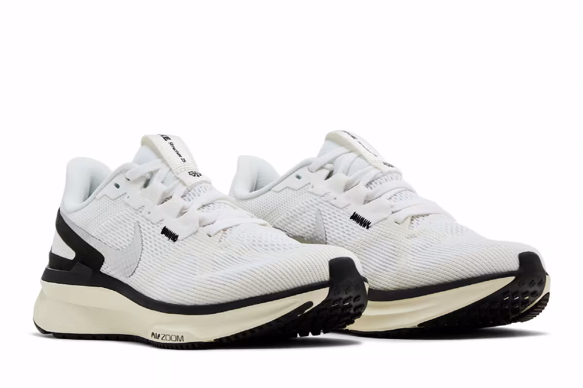 Nike Women's Air Zoom Structure 25 White Sail Coconut Milk, view 9