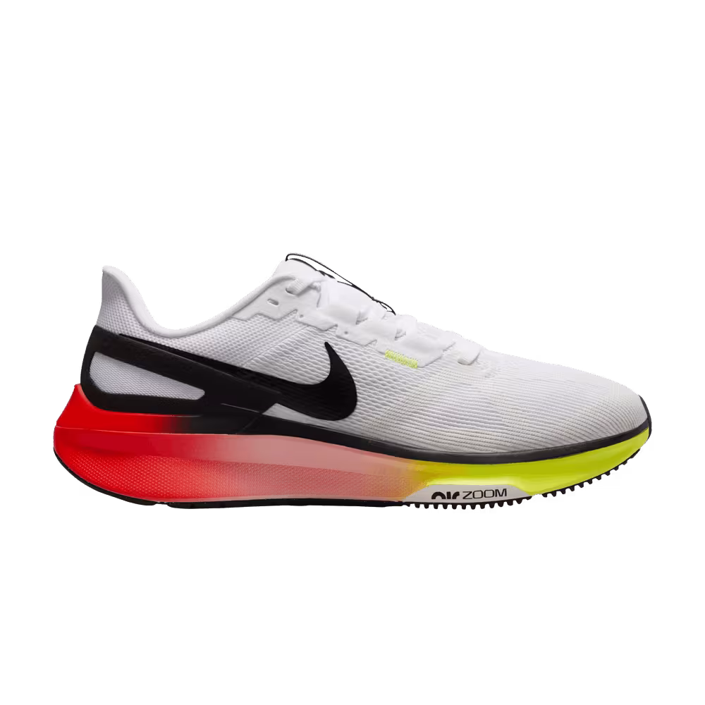 Nike Air Zoom Structure 25 White Bright Crimson Volt