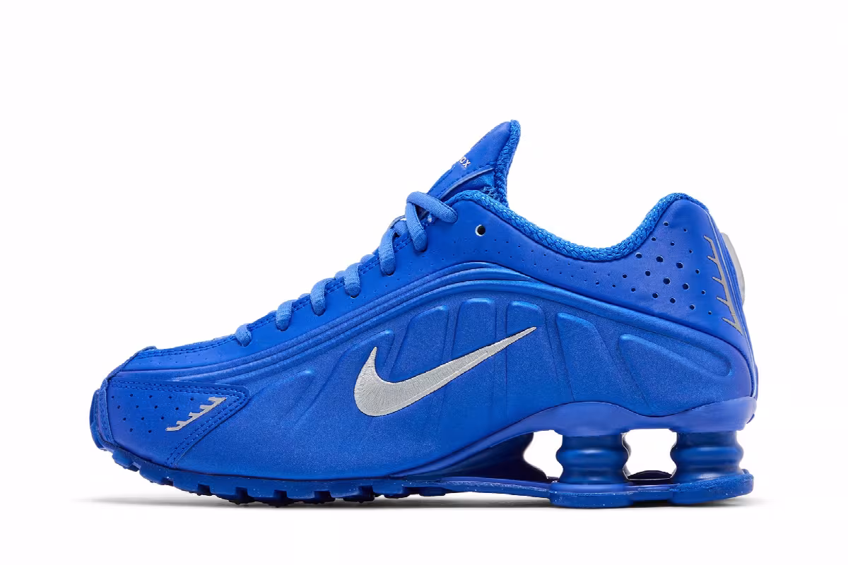 Nike Women's Shox R4 Blue Woman Group, view 4