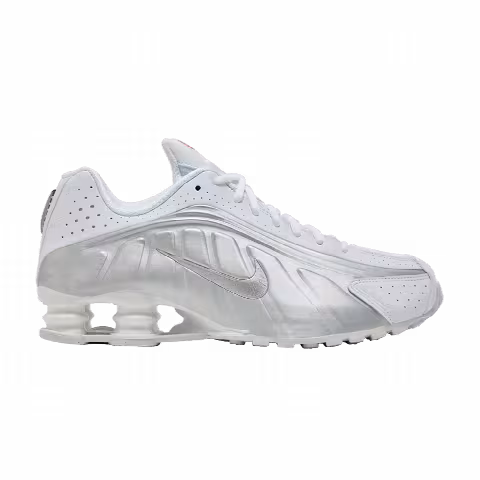 Nike Shox R4 'White Metallic Silver' 2024