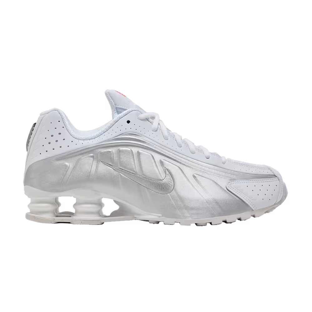 Nike Shox R4 White Metallic Silver 2024