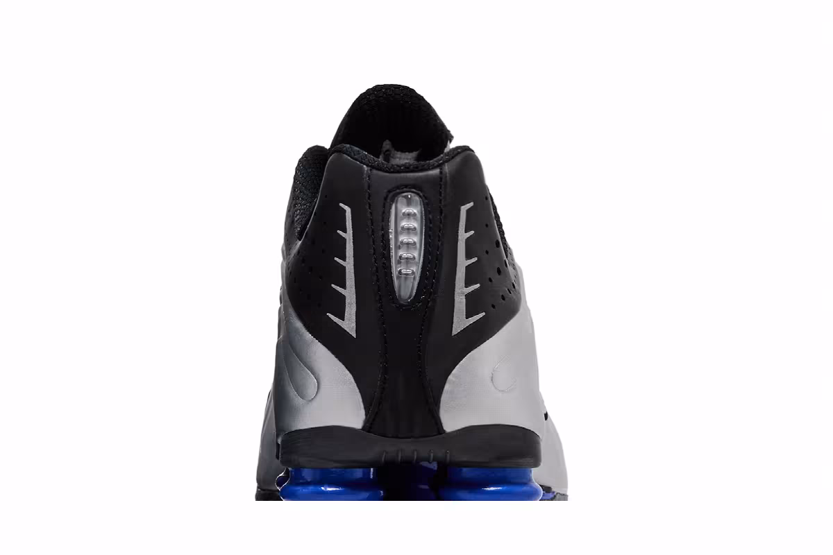 Nike Women's Shox R4 Metallic Silver Racer Blue, view 8