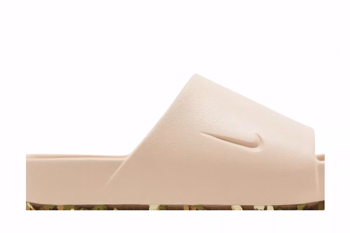 Nike Calm Slide Sanddrift Camo Sole, view 3