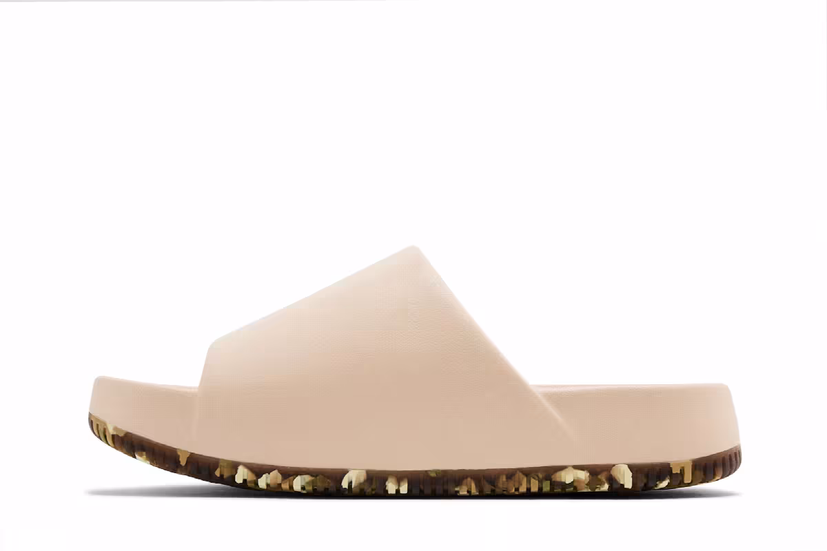 Nike Calm Slide Sanddrift Camo Sole, view 4