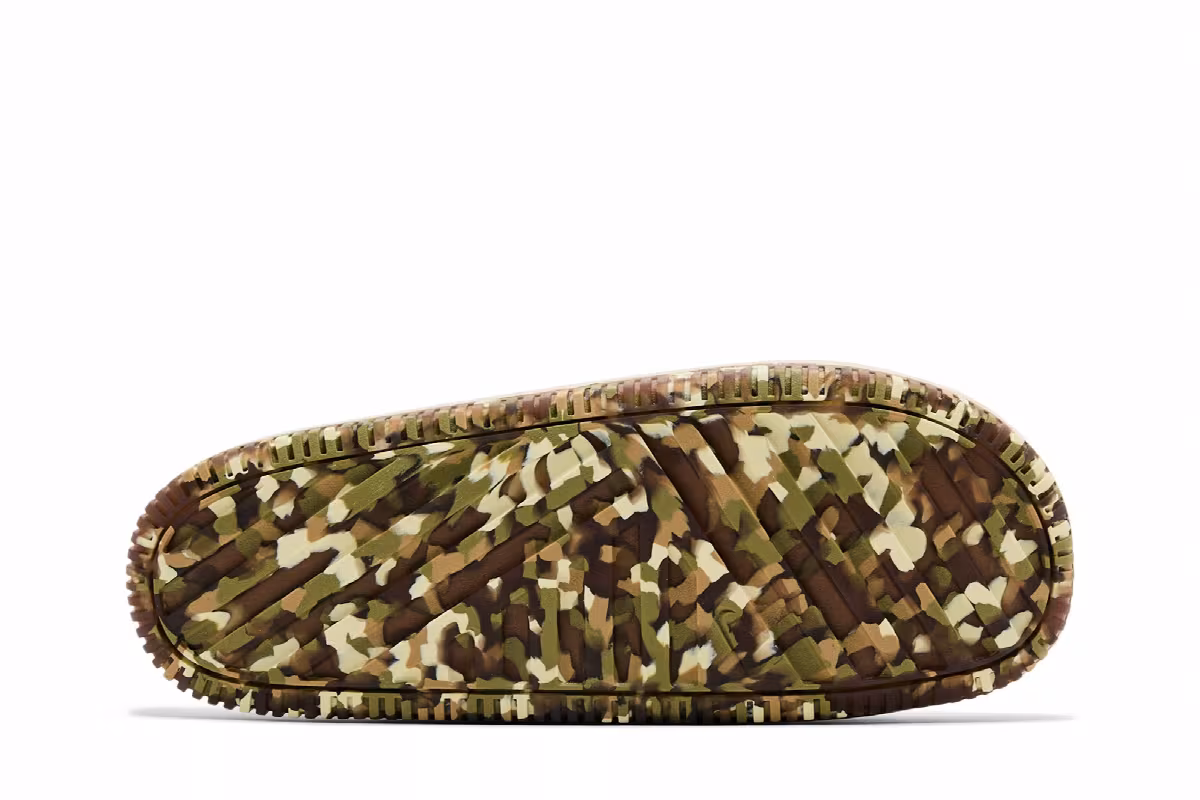Nike Calm Slide Sanddrift Camo Sole, view 5