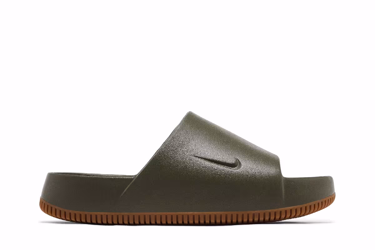 Nike Calm Slide Medium Olive Gum, view 2