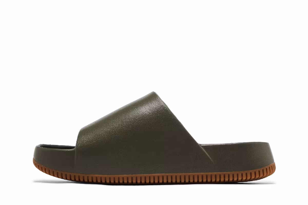 Nike Calm Slide Medium Olive Gum, view 4