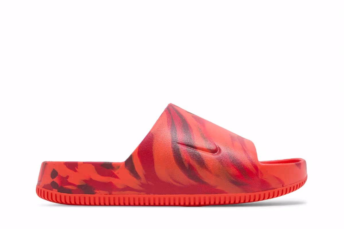 Nike Calm SE Slide Picante Red Marbled, view 2