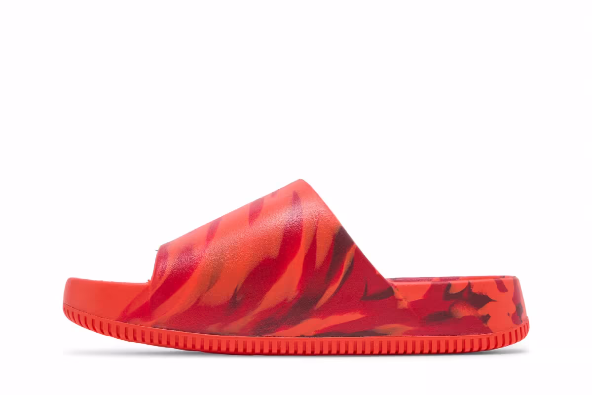Nike Calm SE Slide Picante Red Marbled, view 4