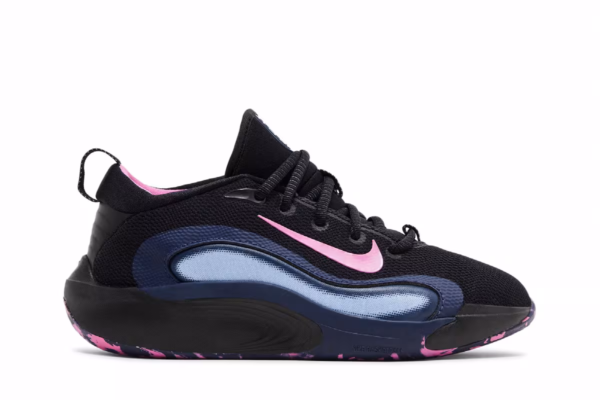 Nike IsoFly GS Black Midnight Navy Pink, view 2