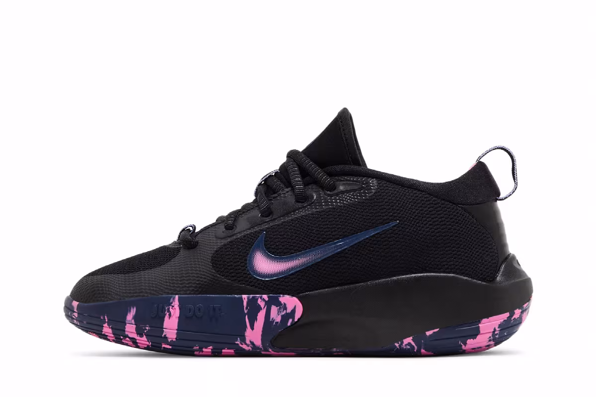 Nike IsoFly GS Black Midnight Navy Pink, view 4