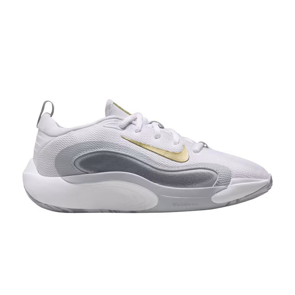 Nike IsoFly GS White Grey Gold
