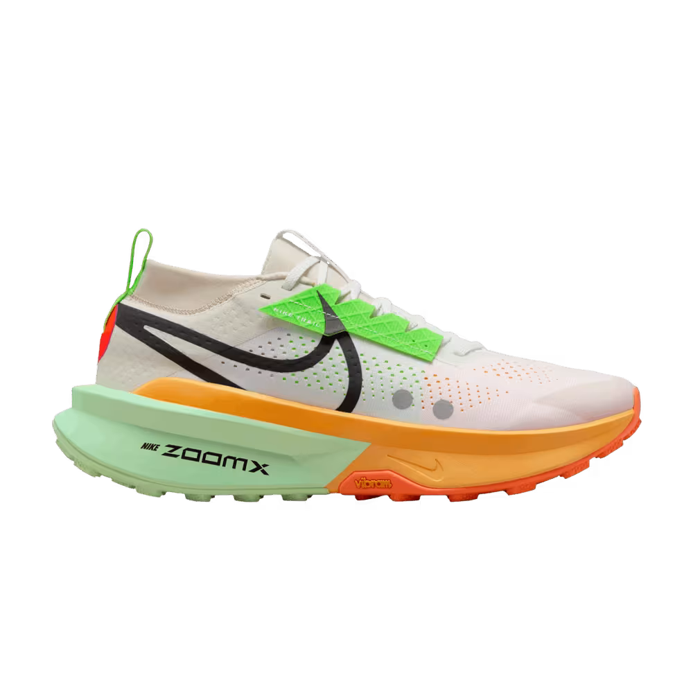 Nike ZoomX Zegama 2 White Laser Orange Green