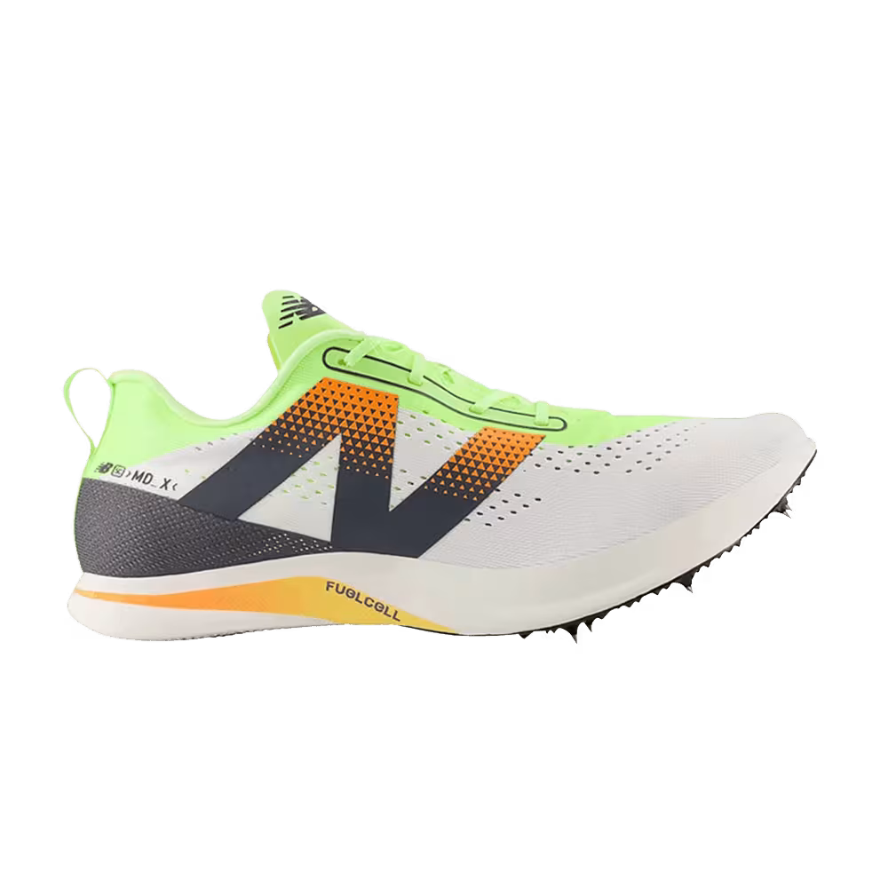 New Balance FuelCell SuperComp MDXv3 White Bleached Lime Glo
