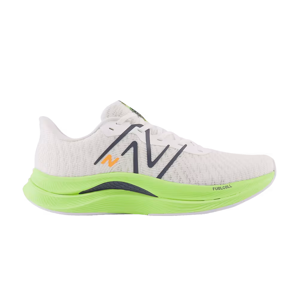 New Balance FuelCell Propel v4 White Bleached Lime Glow