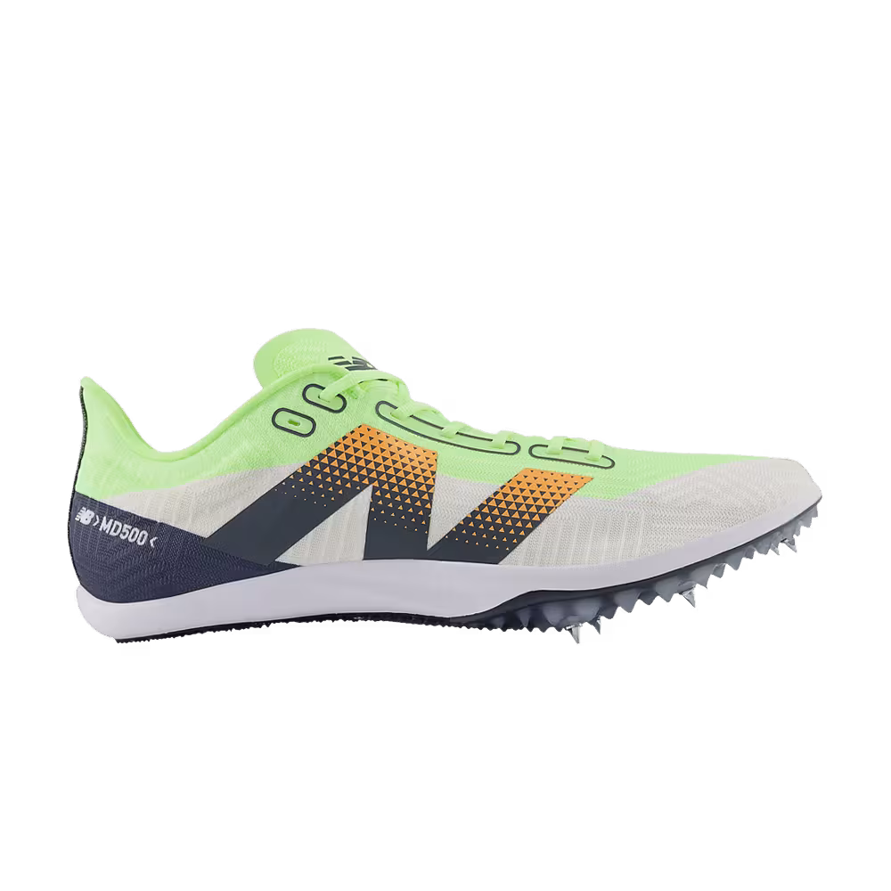 New Balance FuelCell MD500 v9 White Bleached Lime Glo
