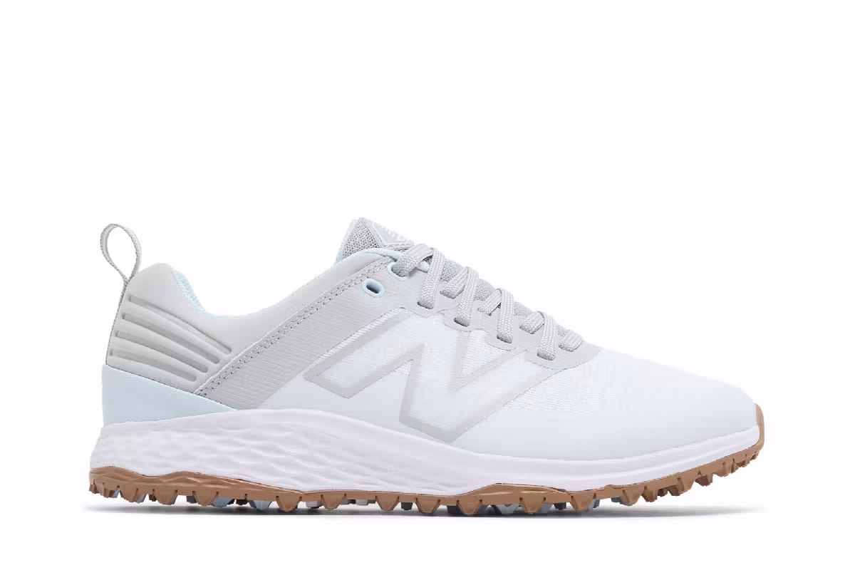 New Balance Women's Fresh Foam Contend v2 Golf White Grey, view 2