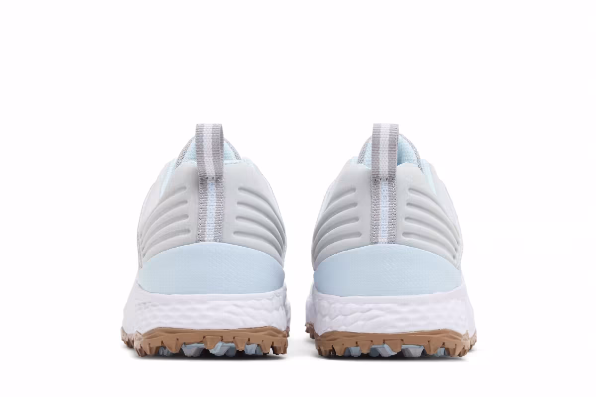 New Balance Women's Fresh Foam Contend v2 Golf White Grey, view 7