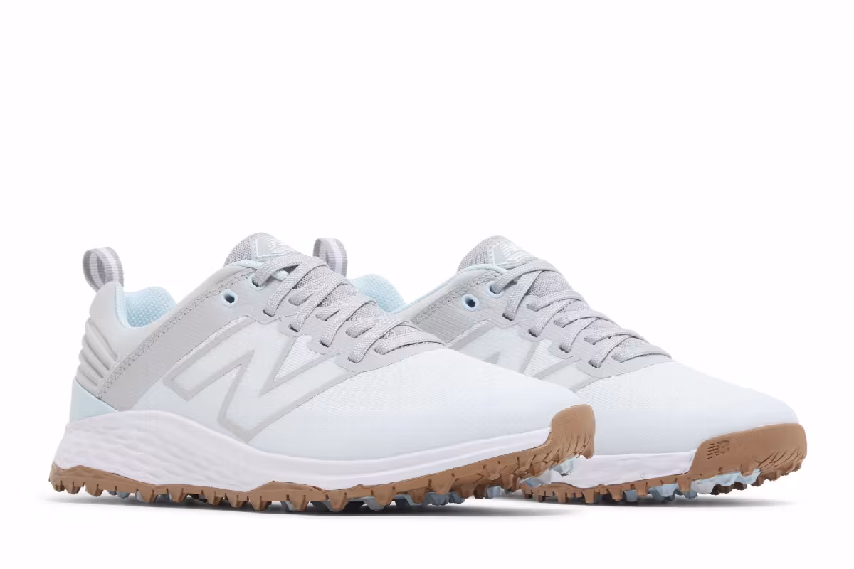 New Balance Women's Fresh Foam Contend v2 Golf White Grey, view 9