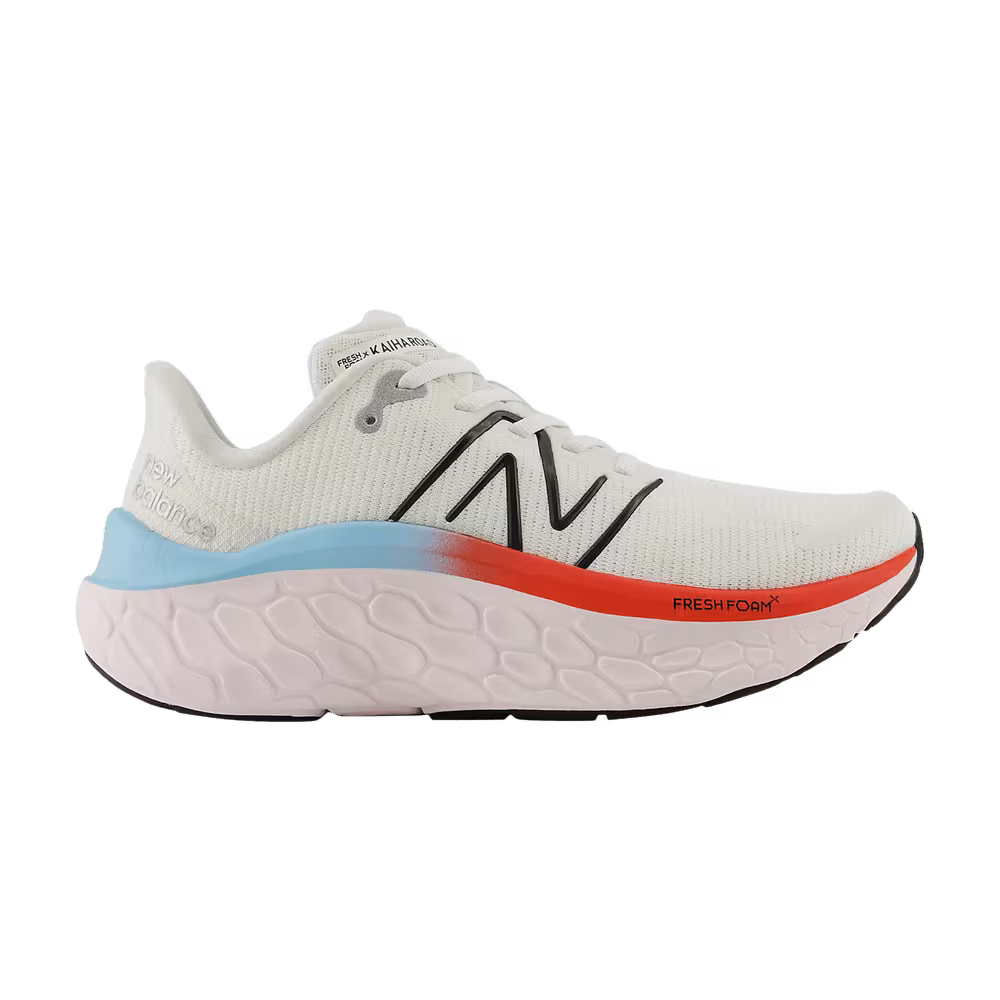 New Balance Women's Fresh Foam X Kaiha Road Sea Salt Black Blast Red