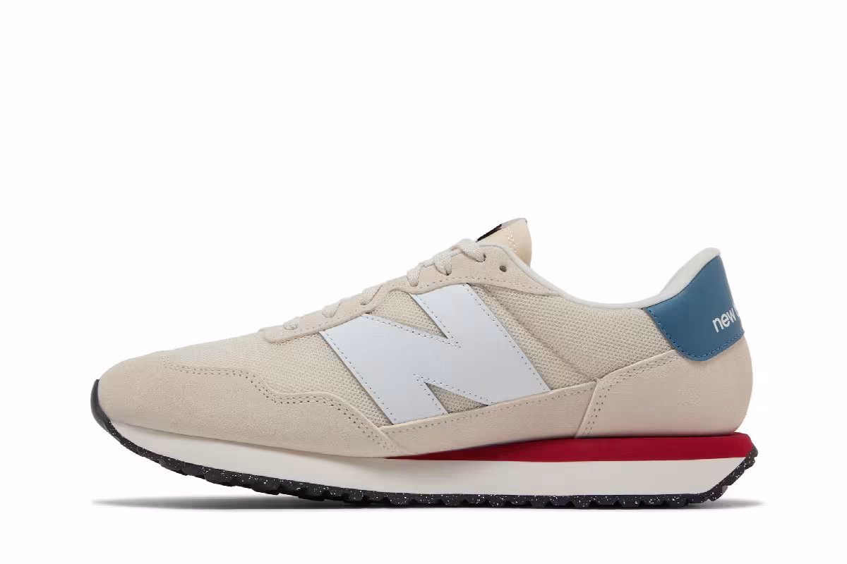 New Balance 237 Linen Elemental Blue Red, view 4