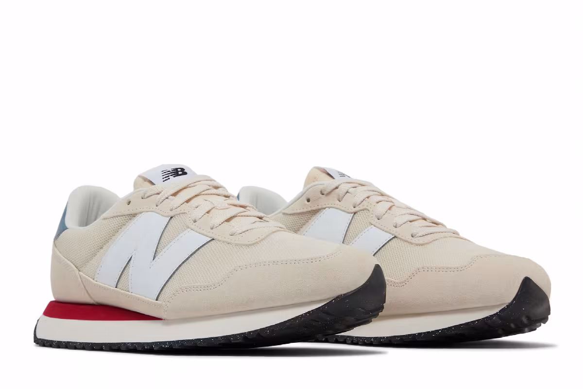 New Balance 237 Linen Elemental Blue Red, view 9