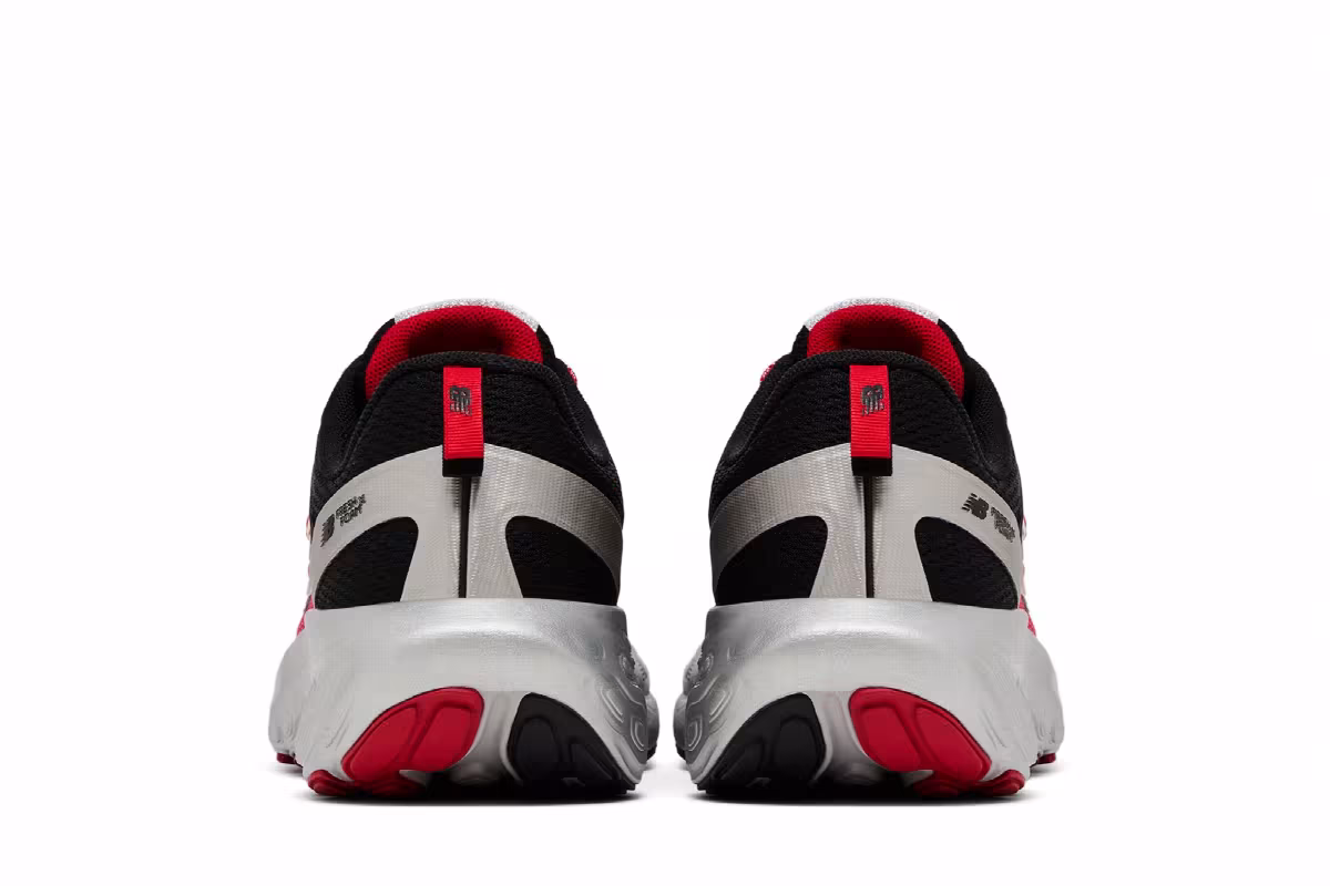 GANNI x New Balance Fresh Foam Trainer Black Racing Red, view 7