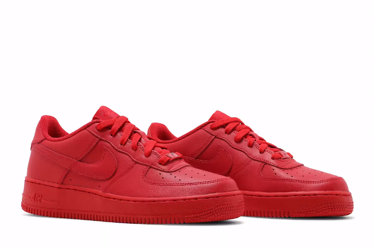 Nike Air Force 1 LV8 GS University Red, view 9