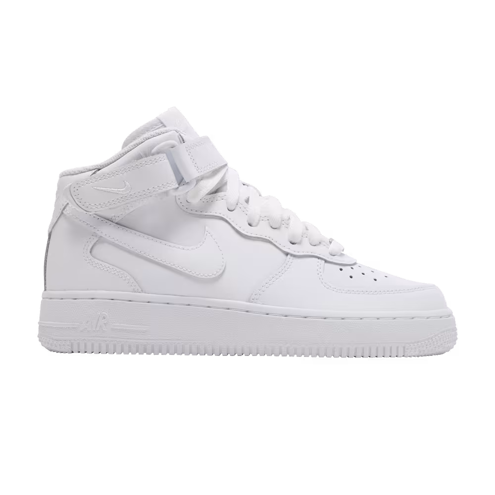 Nike Air Force 1 Mid LE GS Triple White